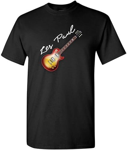 Guitarra Eléctrica Gibson T Shirt Les Paul 50s 60s Jazz Blues Country Unisex Música Camisetas para Hombres y Mujeres
