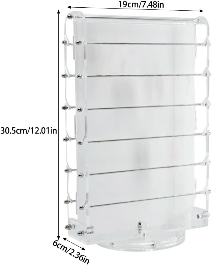 Practical Bead Display Holder Acrylics Jewelry Display Stand Double Sided Rotating Bead Rack for Retail and Exhibition