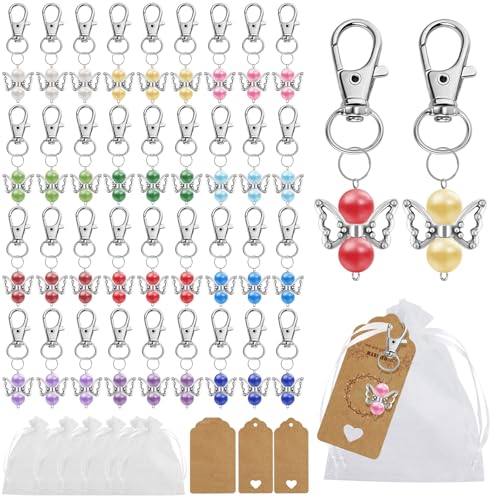 Nadinsta 36 Piezas Llavero de Estilo Ángel Pequeño, Recuerdos de Invitados Ángel de la Guarda con Bolsas de Organza y Etiqueta Kraft, Lembranças de Batizado para Bodas, Bautizos, Partido, Navidad Nadinsta 36 Piezas Llavero de Estilo Ángel Pequeño, Recuerdos de Invitados Ángel de la Guarda con Bolsas de Organza y Etiqueta Kraft, Lembranças de Batizado para Bodas, Bautizos, Partido, Navidad