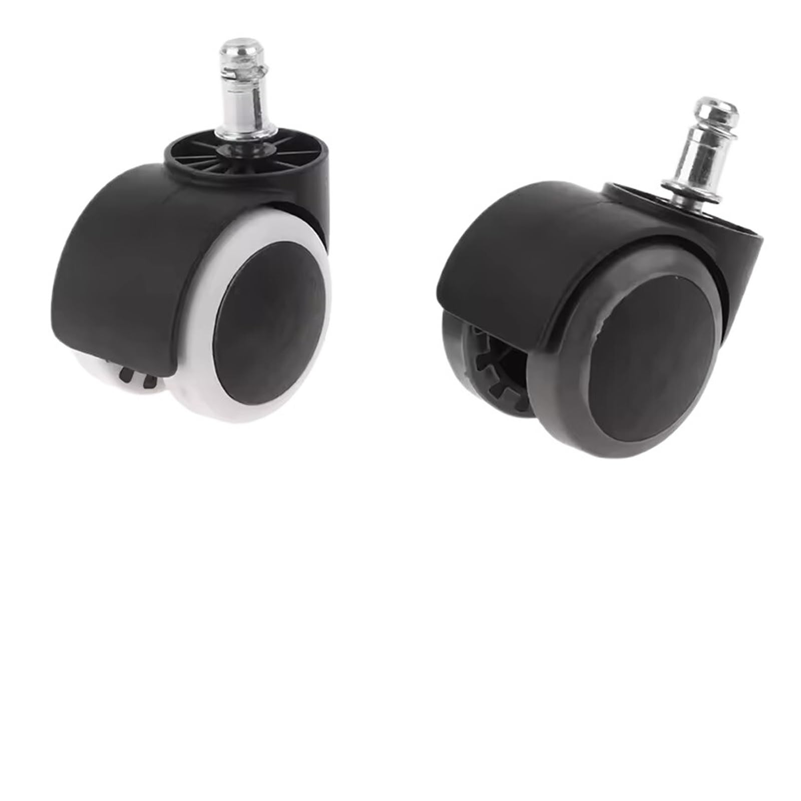 5 roues de chaise bureau 2 pouces, pivotantes 360 silencieuses