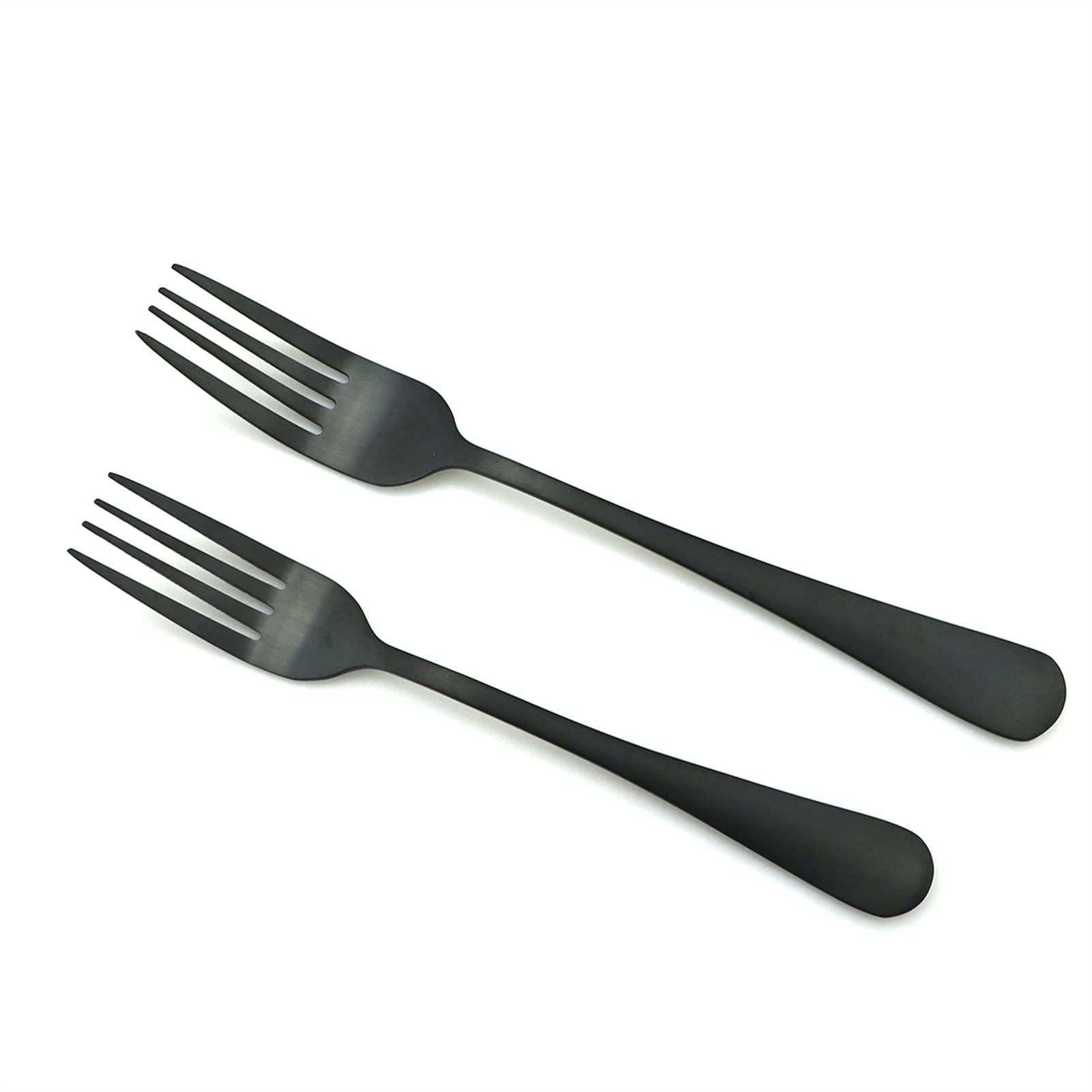 Matte Black Wedding Takeware Hotel Set Dinner Set Forks Steak Cuchillo Mesa Silateráticos Cubiertos de Cubiertos (Color : 6pcs)