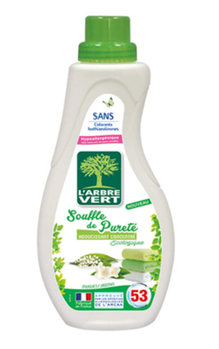 L'Arbre Vert Weichspüler-Konzentrat für Reinheit, Maiglöckchen & Jasmin, 800 ml