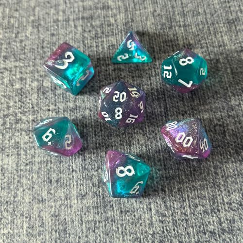 DND RPG Dice Set, Nebula Polyhedral Dice for Dungeons and