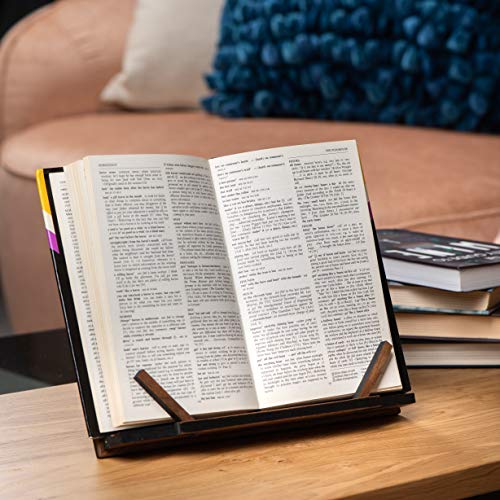 Tilisma Wooden Cook Book Stand - Handmade Walnut Book Holder For Reading Hands Free - Cookbook Holder For Counter Top - Fancy Tablet Holder - Recipe Holder - Book Accessories For Kitchen #TOP2