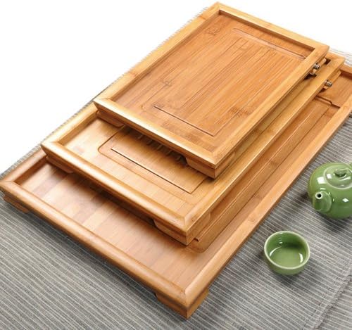 Water Diversion Bamboo Kungfu Tea Tray (Small(14''X9.5''))