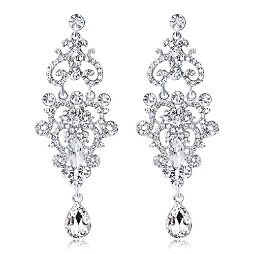 Boucles d'oreilles longues cristal femmes - Le cadeau de bijoux de fiançailles mémorable