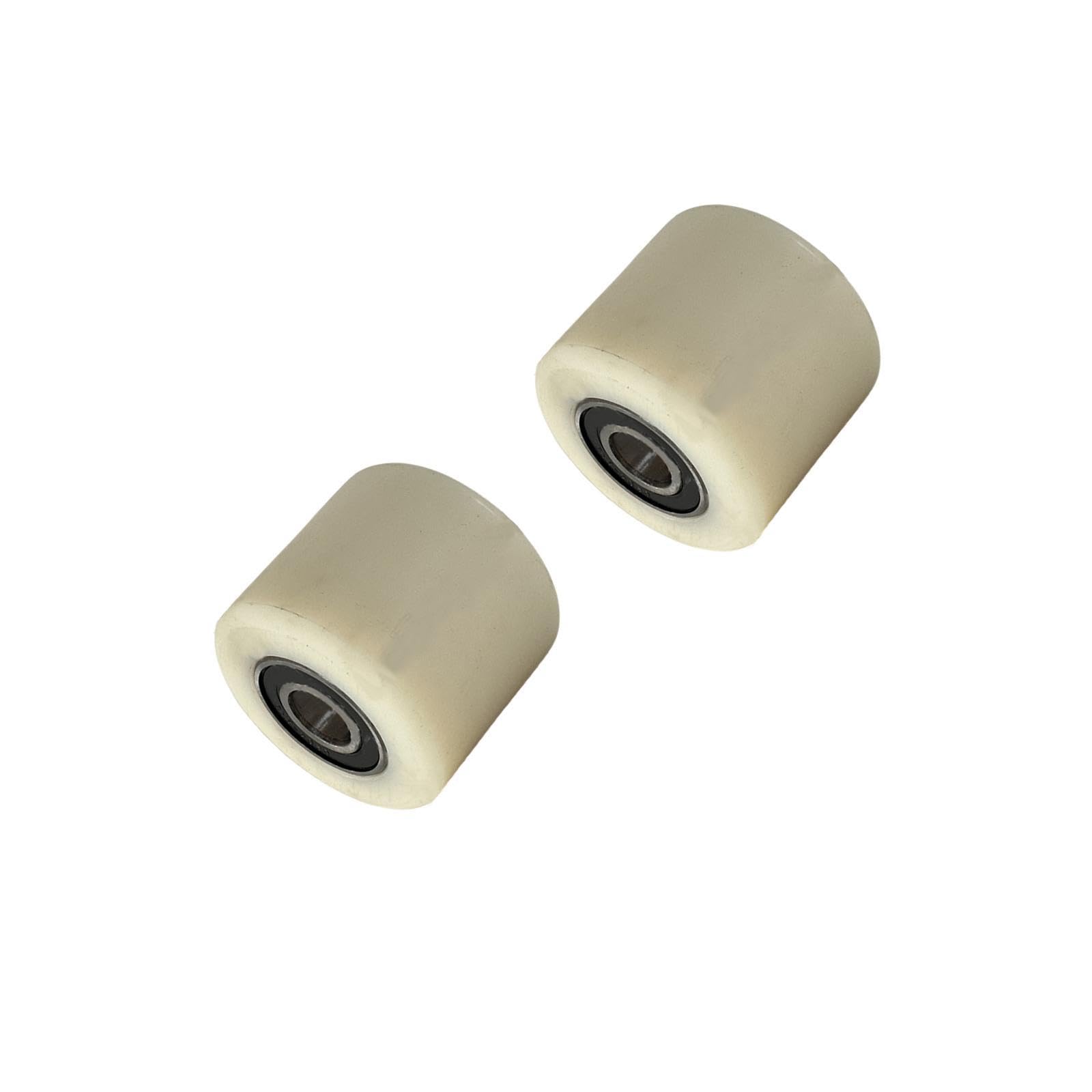 Rouleaux en nylon avec roulements pour transpalet Roues à roulettes for transpalette 2 pièces, plusieurs tailles(74x55mm)