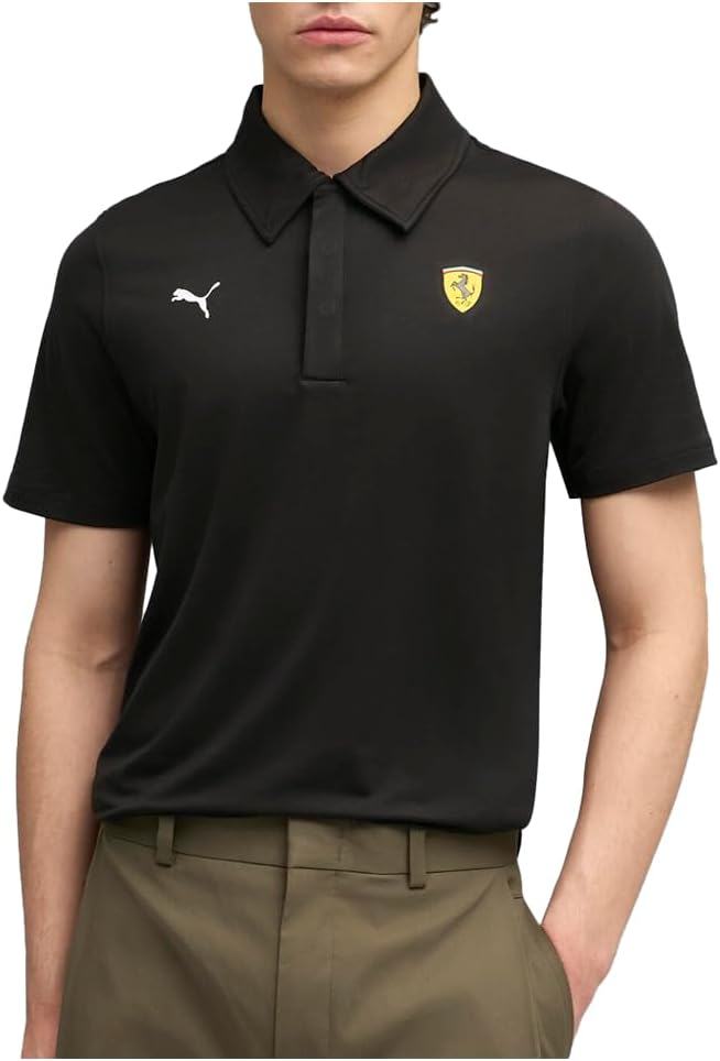 PUMA Mens Scuderia Ferrari Motorsport Shirt Casual Casual - Black - Image 2