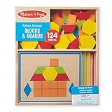Conjunto De Atividades - Blocos E Bordas Em Madeira - 124 Peças - Melissa & Doug