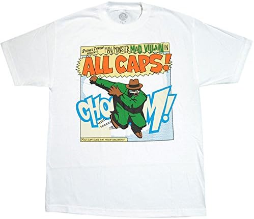 Stones Throw: Madvillian All Caps Shirt - White