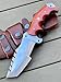 TR-1168 Custom Handmade Damascus Steel 10 Inches Tracker Knife - Perfect Grip walnut wood Handle (TR-2150)