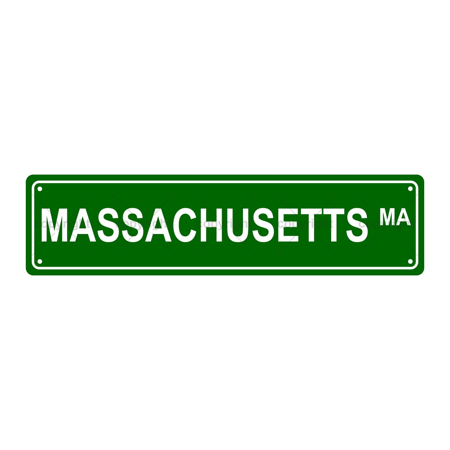 Massachusetts Ma American States and Territories Metal Tin Street Sign Bar Cafe Garage Cave Home Room Wall Bathroom Farmhouse Garden Porch Patio Decor,4x16 Inch