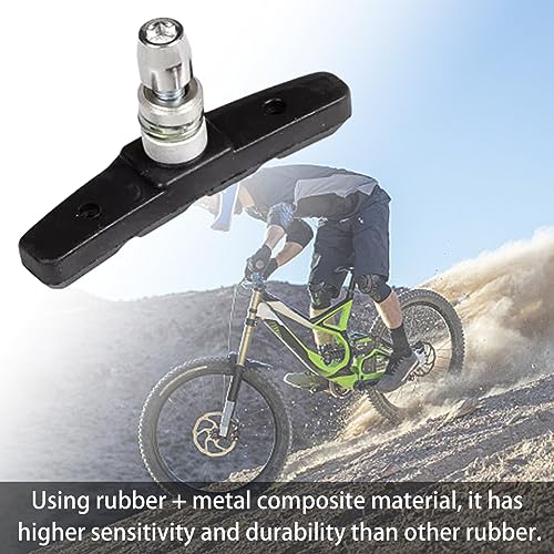 OTAIVE 4pcs V Bicycle Brake Blocks Set 70 mm Road Bike Brake Pads,Bicycle V Brake Blocks Set,V Bike Brake Pads,for Mountain Bikes Bicycle Hex Wrench Included - Image 3