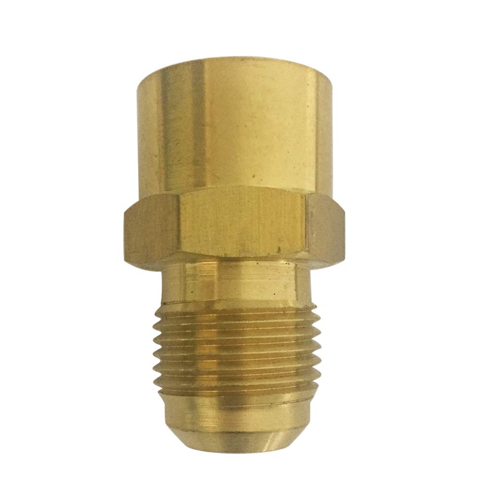 Brass Flare Coupling 1/2" OD x 1/2" NPT Female Gas Adapter SAE 45