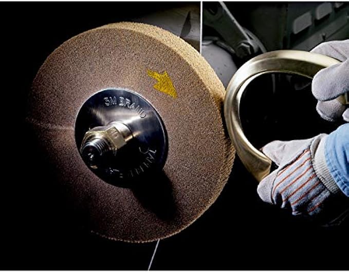 Scotch-Brite 30543 Cut and Polish Flap Brush, 8" x 1" x 3", 5A VFN, 1" Width, 4000 RPM (Pack of 3)