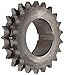 Martin Roller Chain Sprocket, Hardened Teeth, Split Taper Bushed, Type B Hub, Double Strand, 40 Chain Size, For Q1 Bushing, 0.5" Pitch, 54 Teeth, 2.6875" Max Bore Dia., 8.89" OD, 4.125" Hub Dia., 0.275" Width