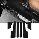 LUCKEASY マツダ CX-80 適合 ステップ マット サイドステップ CX80 KL系 2024年10月～現行 カーマット サイドドア 防汚 泥よけ 傷防止 擦れ防止 耐磨耗 車用 内装 アクセサリー ブラック 6枚セット