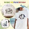 HTVSTD Glow in The Dark HTV Vinyl - 6 Sheets 12'' x 10''Little Dinosaur Patterned HTV Iron on Vinyl Heat Transfer Vinyl for T-Shirts #3