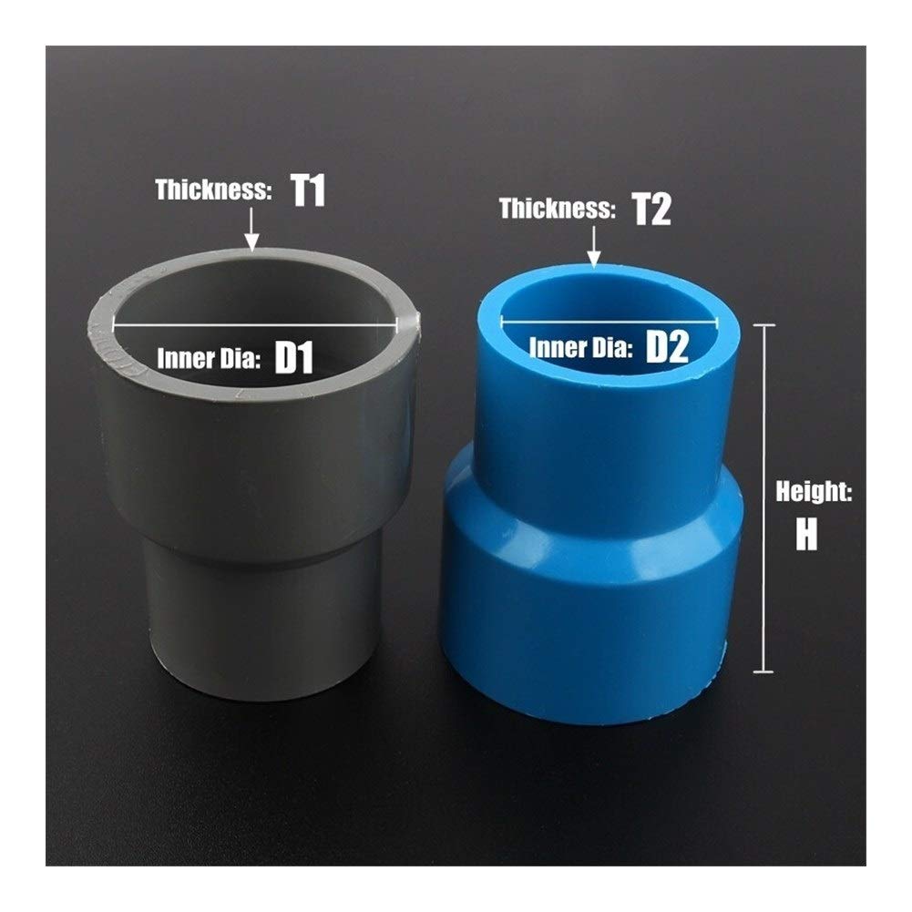 Outils de réparation de tuyaux 3pcs / 75mm lot 32~63mm PVC Réduction des joints droits agricoles Irrigation Jardin Connecteurs d'eau Accueil Outils Approvisionnement en eau (Color : 75 40mm, Size