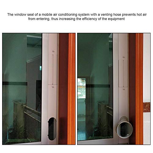 Lamptti Glissière de fenêtre Plaque pour climatiseur, déflecteur de Vent Froid Climatiseur Déflecteur de Vent Pare-Vent Pare-Brise Protection Anti-Souffle Universelle - Image 8