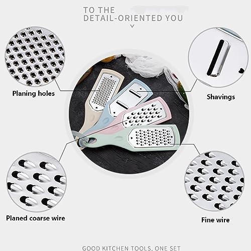 Image of Stylish Kitchen Graters Set of 4 | Stainless Steel Grinder, Multi-Purpose Handheld Grater Zester for Vegetable | Grater for Fruit, Chocolate, Cheese