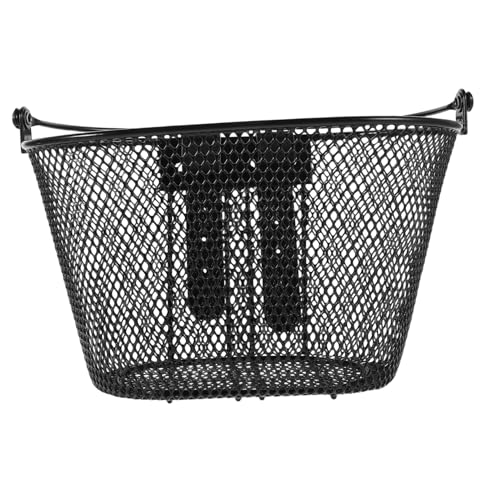 Balacoo Durable Metal Wire Cycling Basket with Carrying Handle Easy to Install for Bicycles and Tricycles Versatile Storage for Daily Shopping and Trips