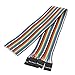 Aexit 5Pcs 5P Cables & Interconnects Jumper Wires Single Female Head Cables Pi Pic Breadboard for Cables 30cm Long