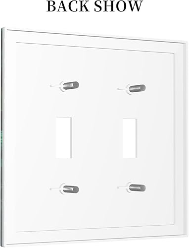 Miniatura 4 de Cubiertas decorativas para placa de interruptor de bosque, primavera, encantado, país de las maravillas, tierra verde, 2 cuadras, cubierta de