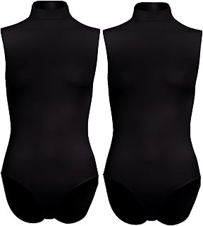 طقم ملابس داخلية ويف1 بدون أكمام وبياقة عالية للنساء من سيلفي، قطعتين