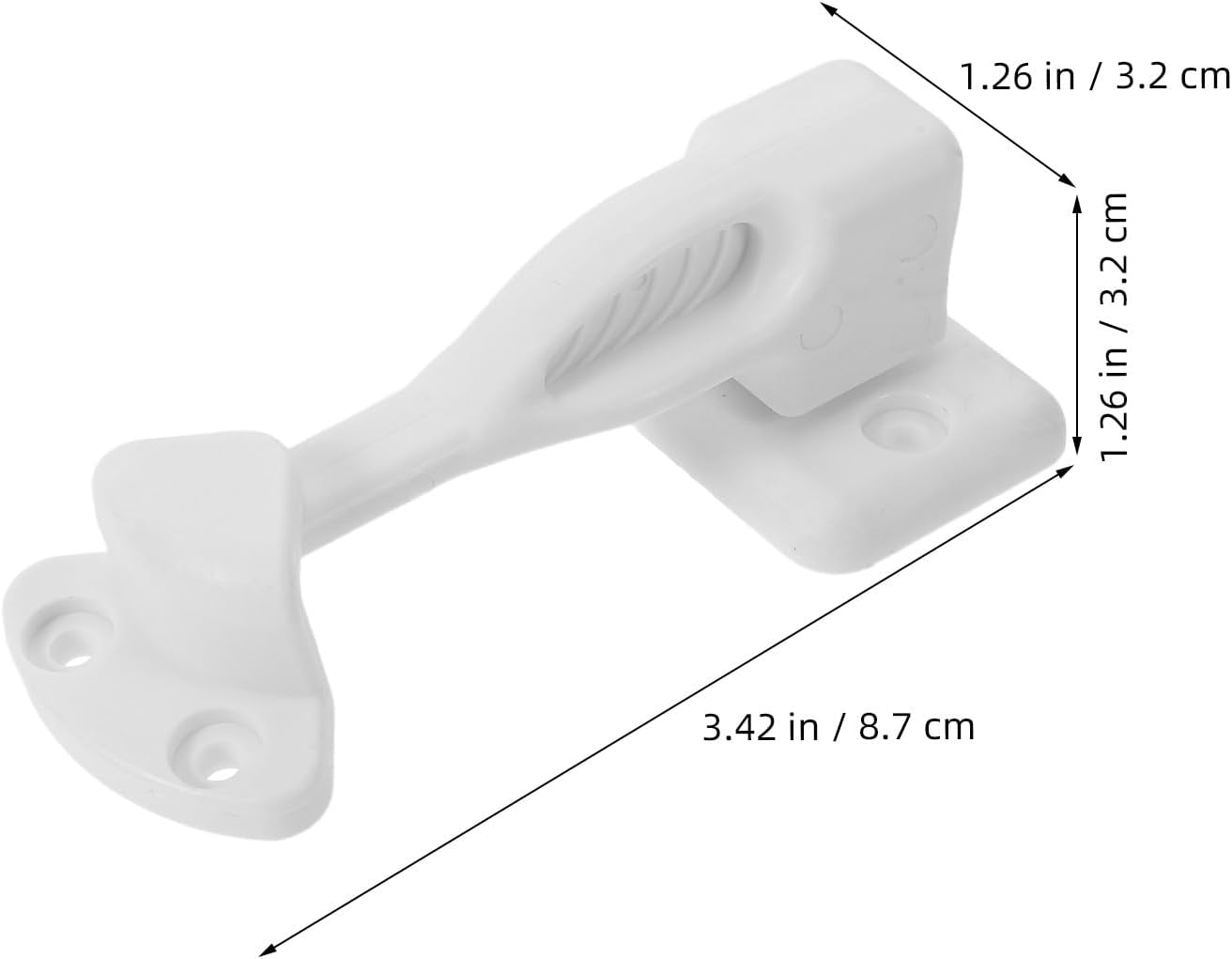 1 Set Rv Drawer Latches Catches Nylon Rv Cabinet Door Rotating Latch with Screws for Motor Camper Trailor Cabinet Drawer Replacement
