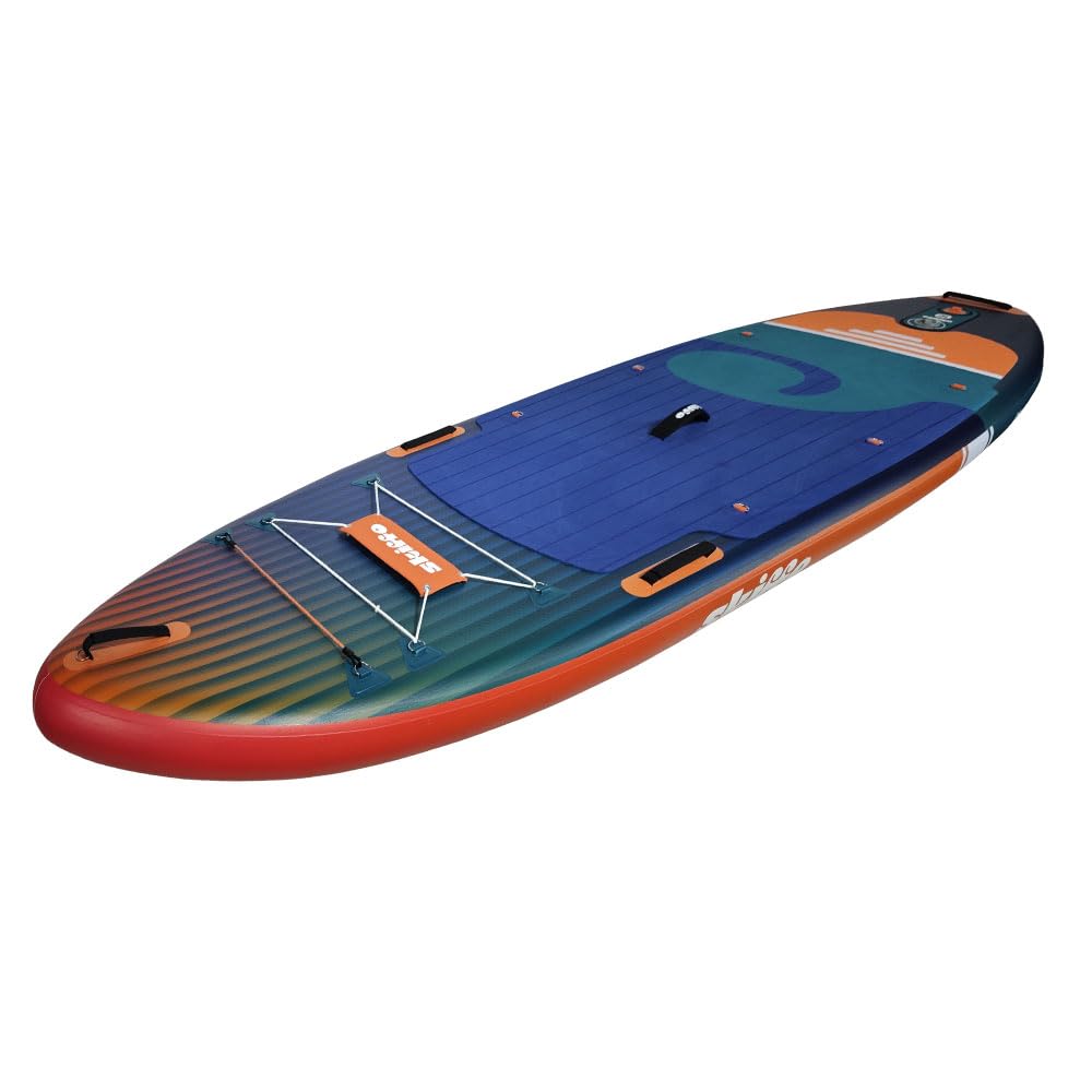Skiffo Rivage Sunset 11' – Sup Inflable 2 en 1 Kayak Completo – 335 x 86 x 15 cm – MAX 160 kg – Estable y versátil – Diseño único
