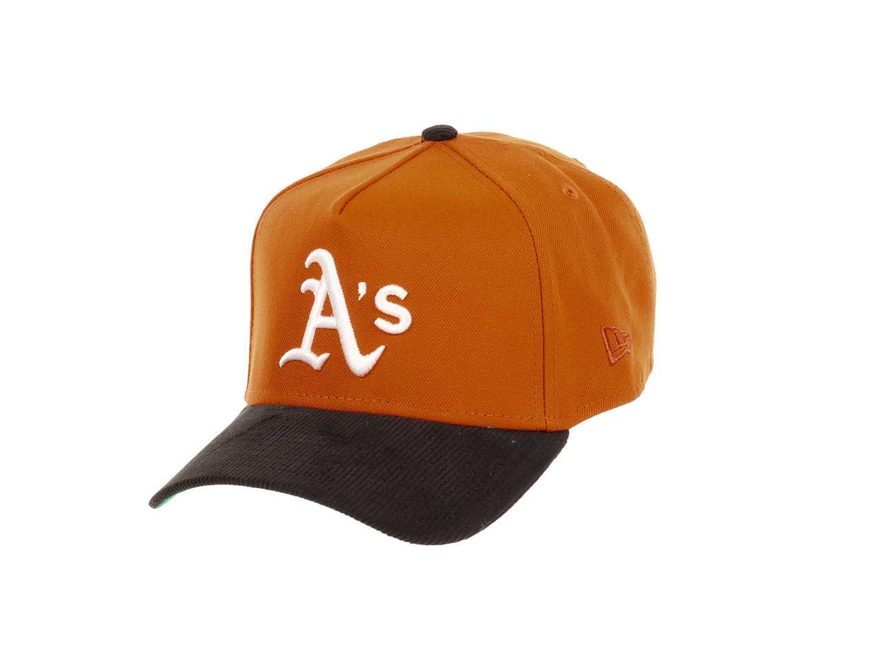 9Forty A-Frame Snapback Caps New Era regulowany letni baseball jeden rozmiar sztruksowy czarny pomarańczowy