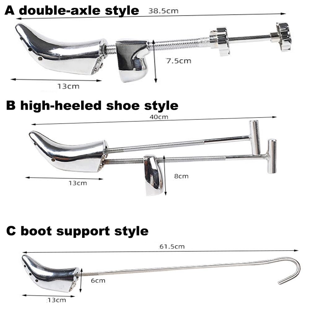 Expansor De Zapatos De Aleación De Aluminio, Zapatos De Tacón Alto De Metal, Expansor De Botas, Moldeador De Ensanchador De Zapatos para Hombres Y Mujeres, Extensor De Ancho,A