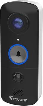 Wireless Video Doorbell V3 - Toucan Solution, No Subscription Required Toucan Solutions
