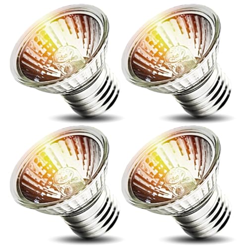 Image of 50W UVA Bulbs Fit E26 Heat Reptile Lamp,4-Pack Turtle Heat Lamp