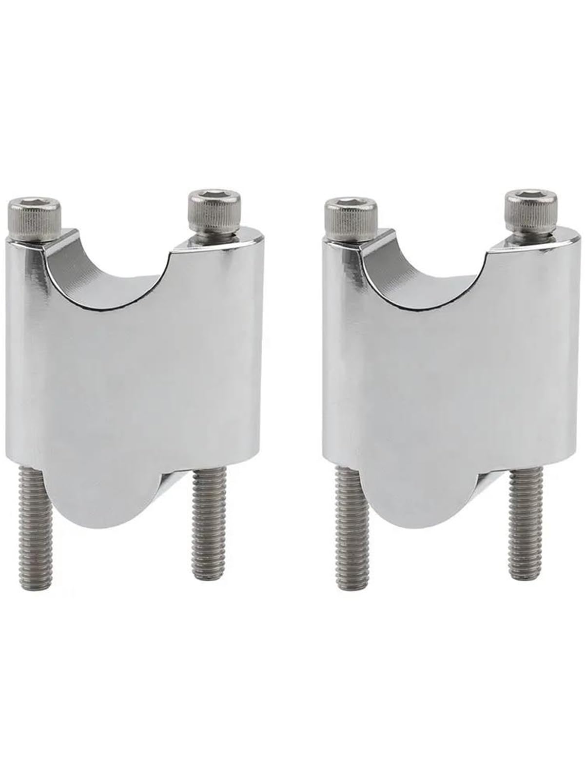 Elevadores Manillar Motocicleta para Sportster XL1200X XL 1200X XL1200 X XL 1200 X 48 Montaje Barra Elevadora Manillar Extensión Bloque Elevación Alzas Manillar Moto(Chrome)