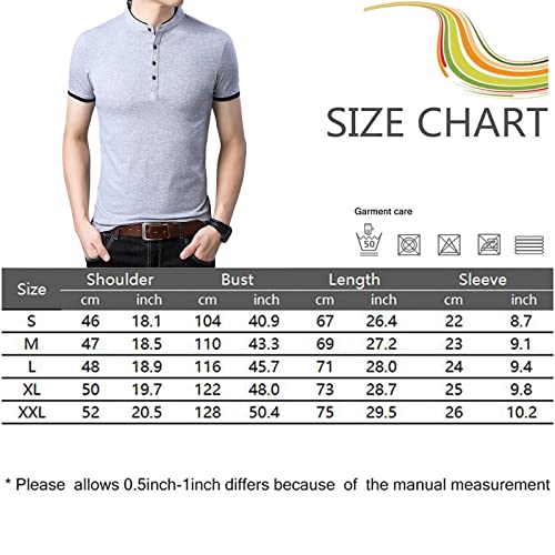 GLLUSA T-Shirt pour Hommes À Manches Courtes pour Les Beatles Imprimé Col Montant T-Shirts Bouton Col en V À Manches Courtes T-Shirt Décontracté Plage Chemises Haut-Red||S - Les Beatles, Paul McCartney, John Lennon, RIngo Starr, George Harrison GLLUSA T-Shirt pour Hommes À Manches Courtes pour Les Beatles Imprimé Col Montant T-Shirts Bouton Col en V À Manches Courtes T-Shirt Décontracté Plage Chemises Haut-Red||S – Image 3
