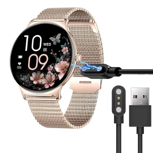 Compatible with LIGE FV12 Smart Watch Charger, Lamshaw Magnetic Replacement Charger Compatible with LIGE FV12 Smart Watch-1.43 Inches (Black)