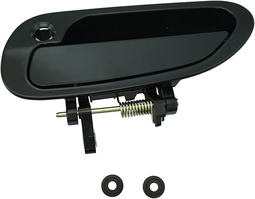 Miniatura 200 de TRQ Manija de puerta exterior delantera izquierda plateada para el lado del conductor compatible con Nissan 370Z 2009-2017