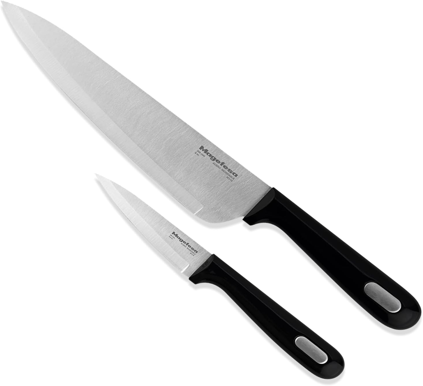 Set Cuchillos Cocina 2 Piezas Acero Inoxidable Mangos Ergonómicos