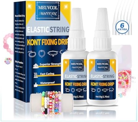 Jewelry Glue for Elastic String 100g - Waterproof,Fast Drying Bracelet Glue