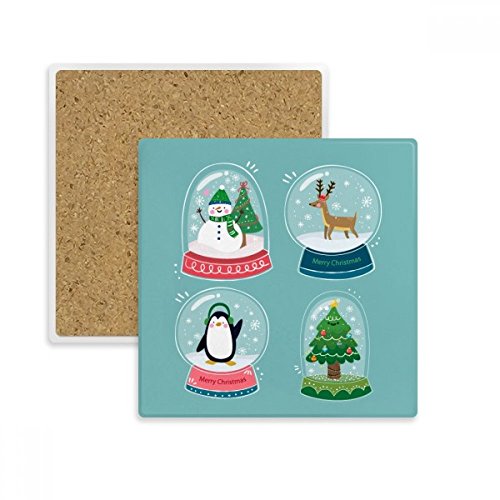 Dessous de verre pierre mug absorbant cadeau Noël x2 - 2