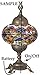 New BOSPHORUS Stunning Handmade Turkish Moroccan Mosaic Glass Table Desk Bedside Lamp Light with Bronze Base