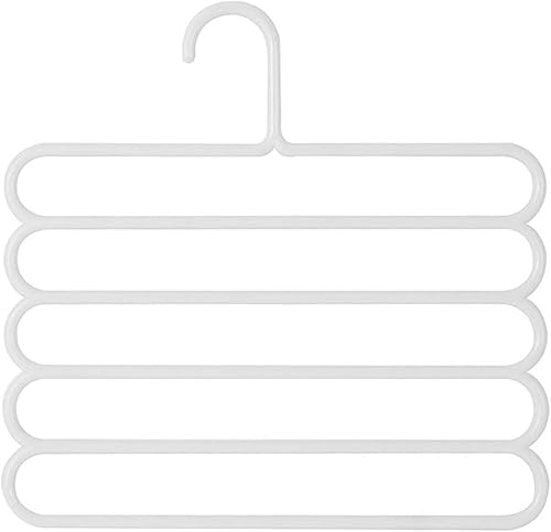 Miniatura 10 de Perchas multiusos para ahorrar espacio, gancho de armario de 5 capas antideslizante que ahorra espacio para esposas de casa, color verde