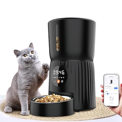 Nexco Pets Smart Automatic 4L Cat Feeder, Wifi App Control, Voice Record, Up to 6 Servings a Day, Perfect for Small & Medium Pets Nexco Pets Smart Automatic 4L Cat Feeder, Wifi App Control, Voice Record, Up to 6 Servings a Day, Perfect for Small & Medium Pets