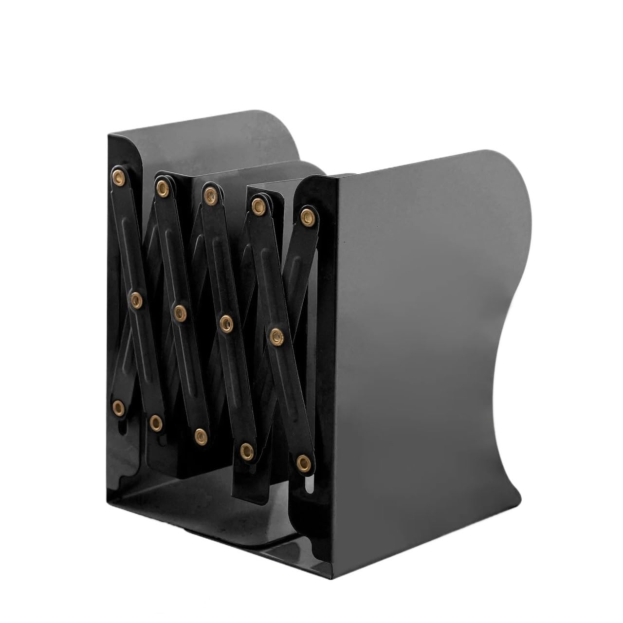 Desktop Bookends 1pcs Popular creative stationery supplies retractable book stand folding bookshelf metal student cartoon for Home Office School Library(2)