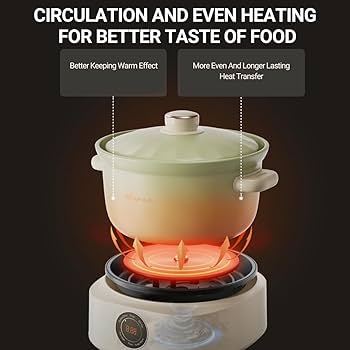 ストーブ Pudding Amazon.com: Bear Electric Clay Pot DSG-D30S1, Fast Stew Pot