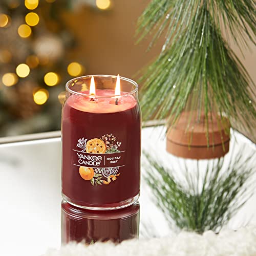 Yankee Candle Holiday Zest Scented, Signature 20oz Large Jar 2-Wick Candle, Over 60 Hours of Burn Time, Christmas | Holiday Candle - Image 5