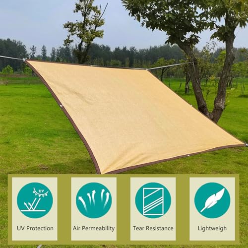 Malla de sombra 2x9m con protección UV 90% y ojales para invernadero 5