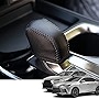 Bmolpt Custom Interior Accessories for Lexus NX 250 350 350h 450h+ 2022 2023 RX 350 350h 450h+ 500h Leather Automatic Gear Shift Knob Cover,Transimission Boots Shift Lever Sheath(Black Stitches)